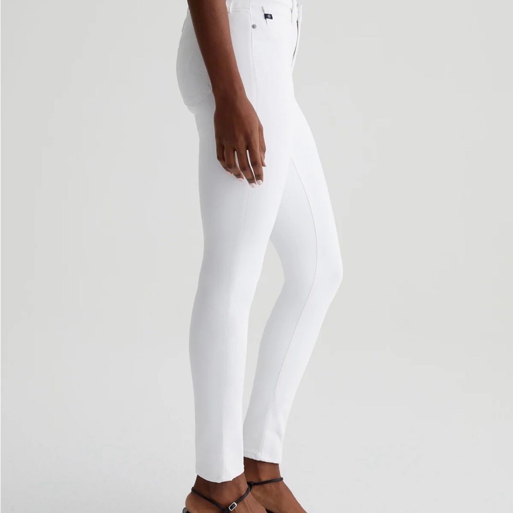 NWT π AG Adriano Goldschmied Jeans Super Skinny Ankle Jeans in White - size 27 - Picture 4 of 6
